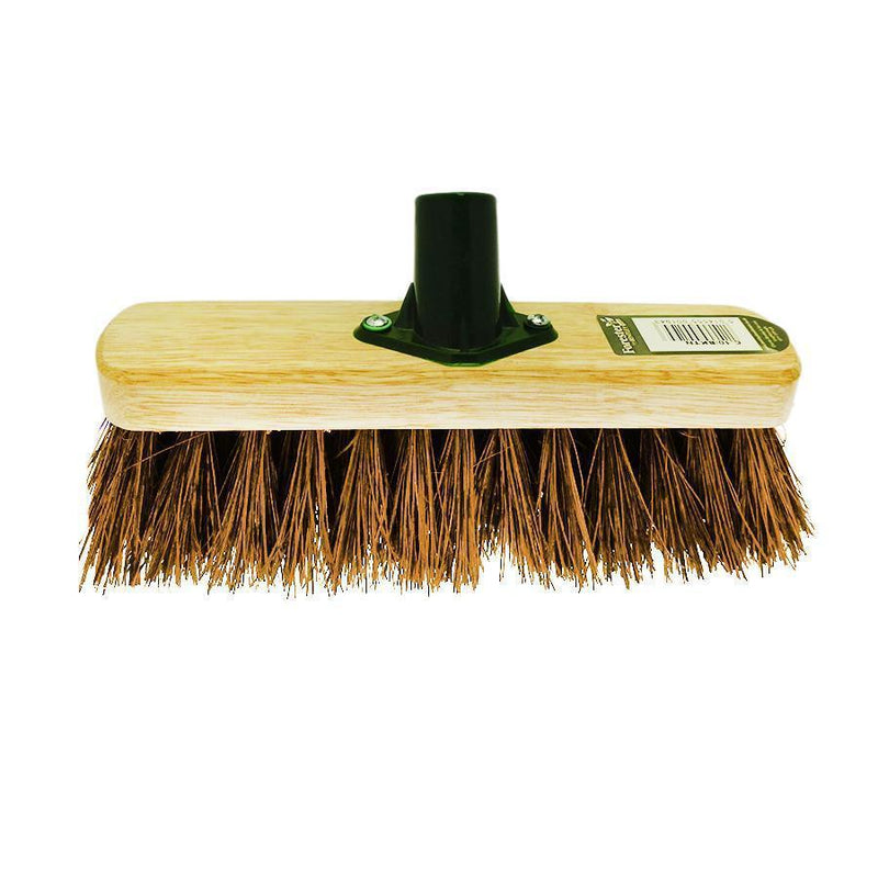 10" Hard Bassine Garden Wooden Broom Brush Head