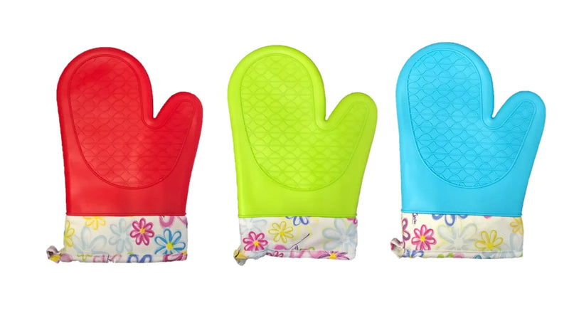 Baking Cooking Silicone Oven Glove One Size Assorted Colours