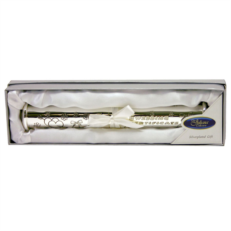 Silverplated Wedding Certificate Holder