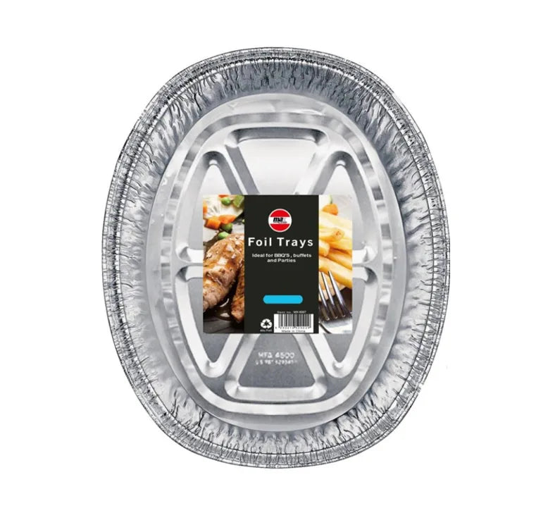 Disposable Deep Oval Aluminium Foil Roasting Tray