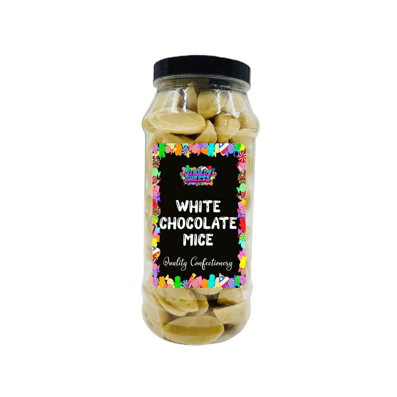 White Chocolate Mice Retro Sweets Gift Jar - 670g