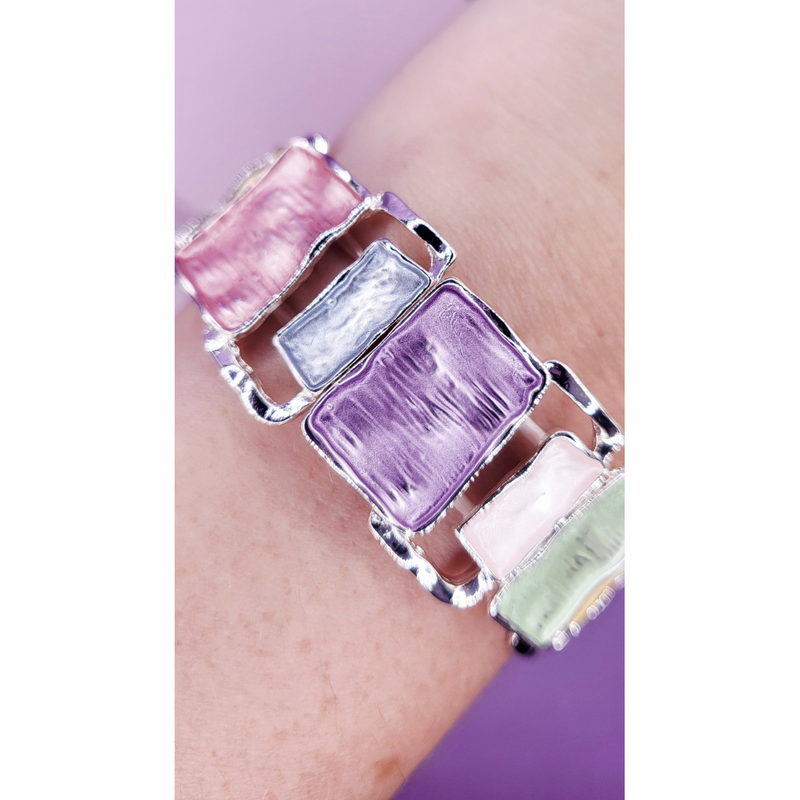 Abstract Square Bracelet