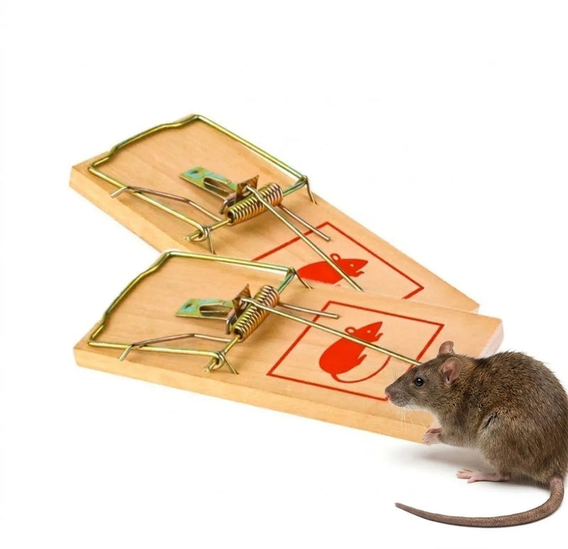 Wooden Mouse Catch Traps 7" Pack Of 2