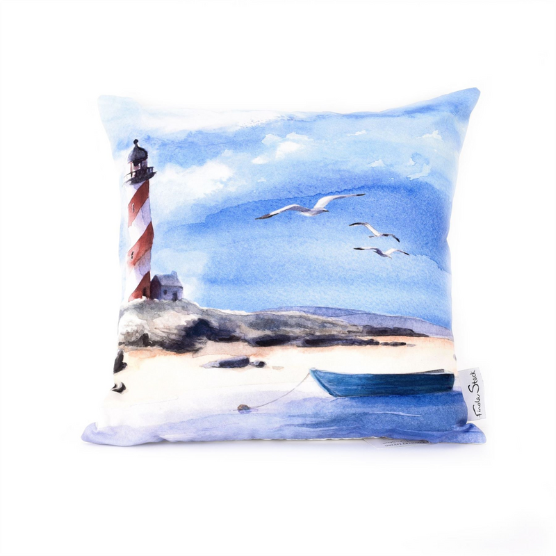 By The Seaside Cushion - Lighthouse Design 40cm