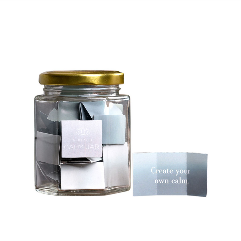 Serenity Thoughts Glass Jar