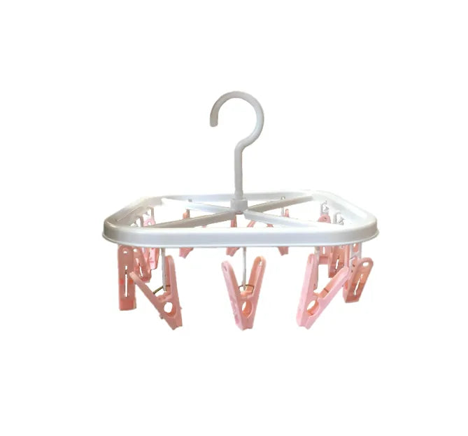 Laundry Peg Hanger Square Assorted Colours