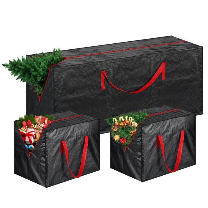 VINSANI 3pc BLACK XMAS STORAGE BAGS 1010450