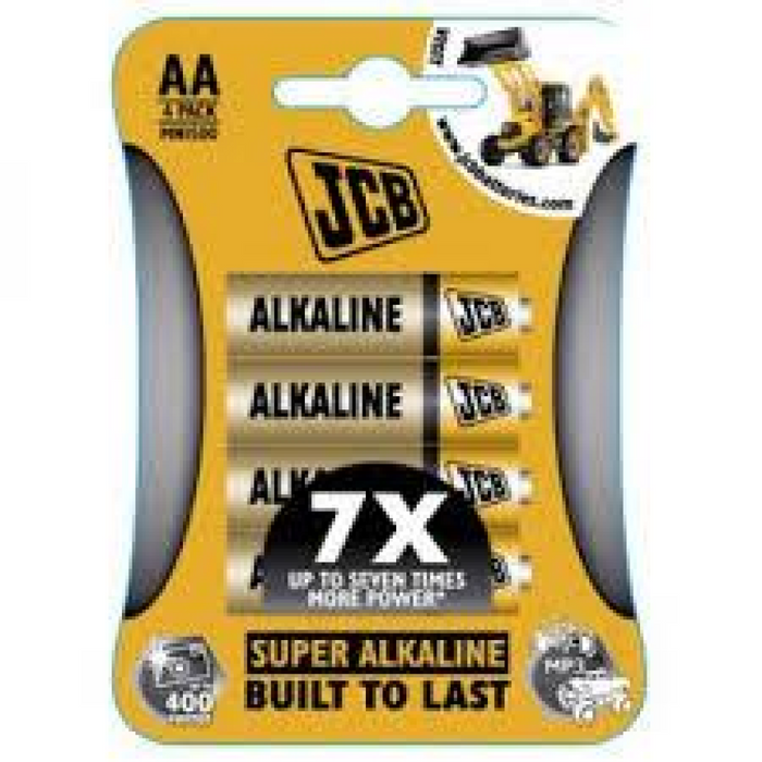 JCB LR6 AA ALKALINE PK4 BATTERIES