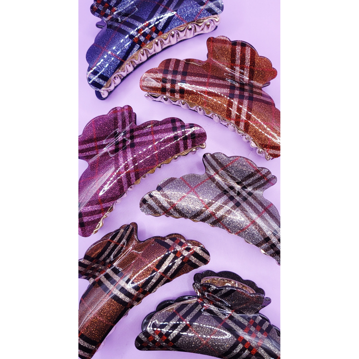 Shiny Sparkly Hair Clamps Pack of 12