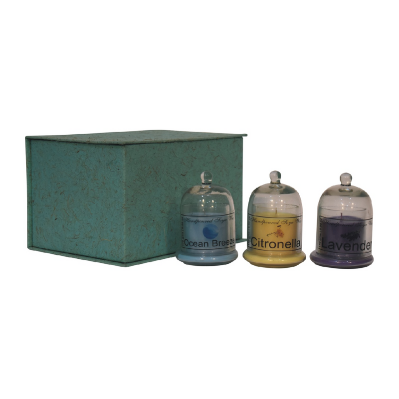 Artisan Furniture Bell Jar Candle Set (Summer)