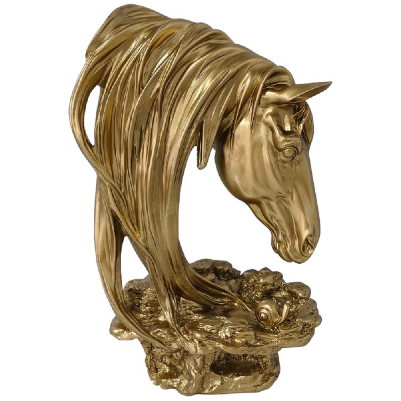 Horse Head Statue Animal Bust Sculpture Modern Tabletop Ornament for Office Home Decoration