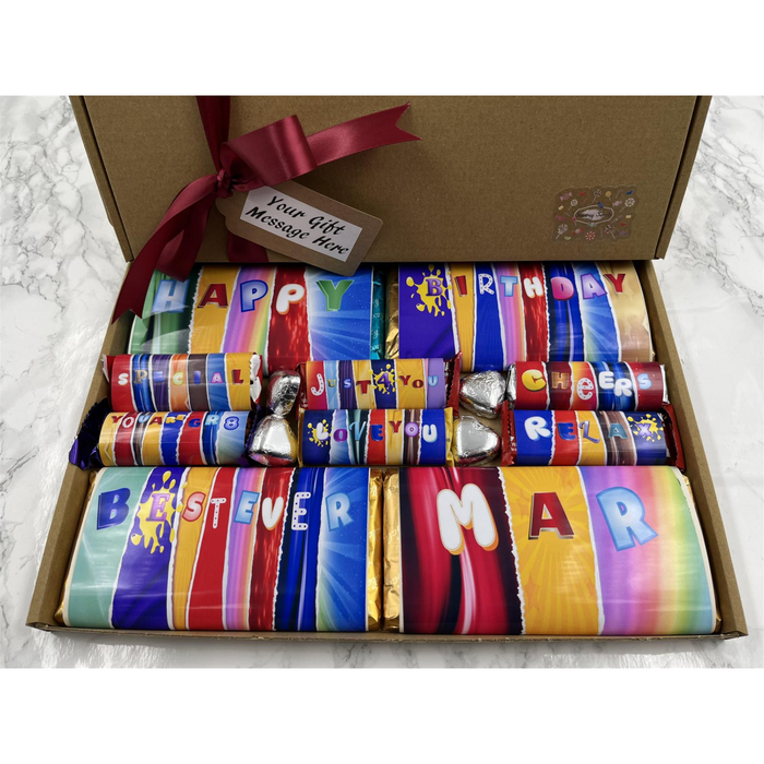Fun Novelty Birthday Chocolate Wrapper Gift Box - Mar