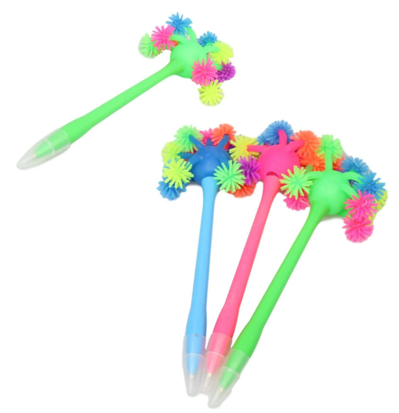 Fun Soft Stationery Pen With Balls Assorted Colours