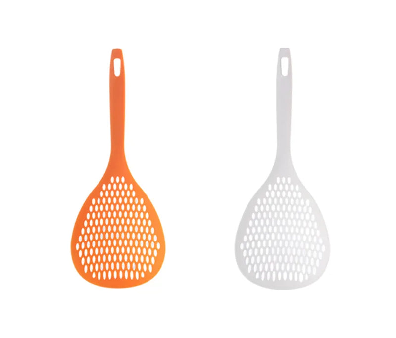Large Plastic Colander Sieve Spoon Assorted Colours