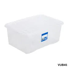 Plastic Storage Bo x With Wheels 45 Litre