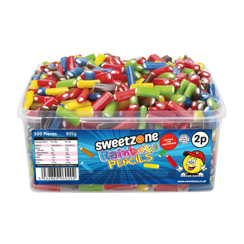 Rainbow Pencils 805g Tub Sweets