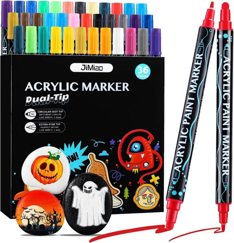 22-36 Farben Acrylstifte Marker Set Acrylic Stein Glas Keramik DIY Handwerk Kuns