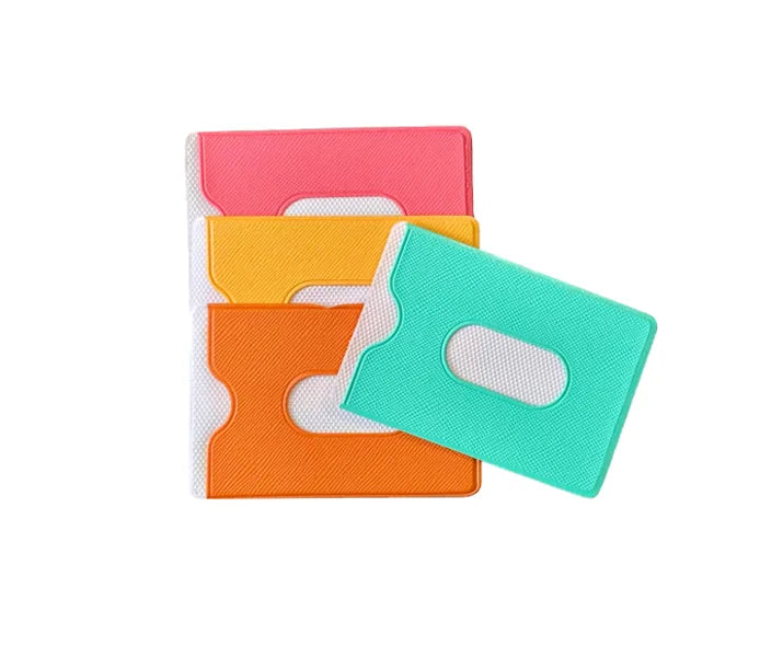 Plastic Student Id Bank Card Holder Sleeve Assorted Colours