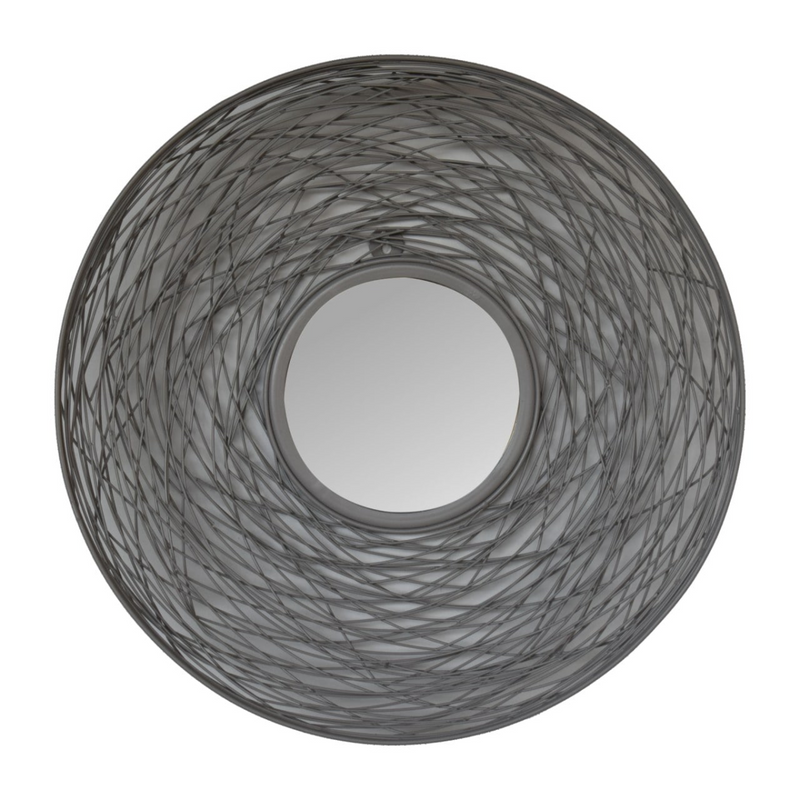 Artisan Furniture Wall Decor - Round Nested Mirror, Grey