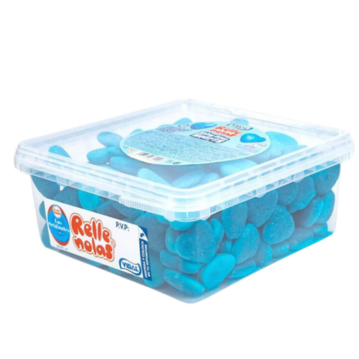 Jelly Filled Shiny Blue Hearts 150 Pieces