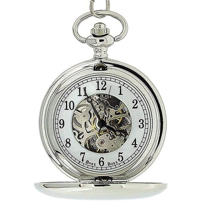 Boxx Double Hunter Silver Pocket Watch M5103.01