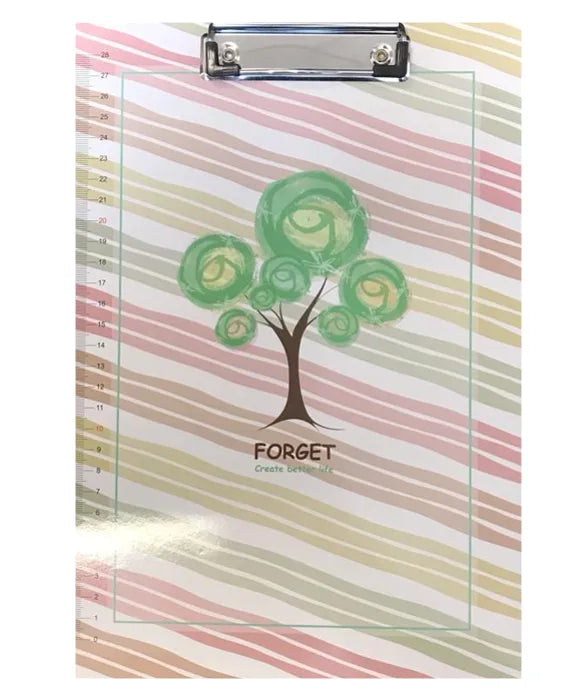 A4 Clipboard With Printed Ruler Scale Assorted Colours