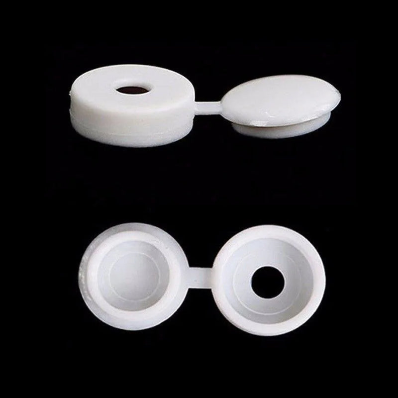 Fold Over Caps White Pack Of 40