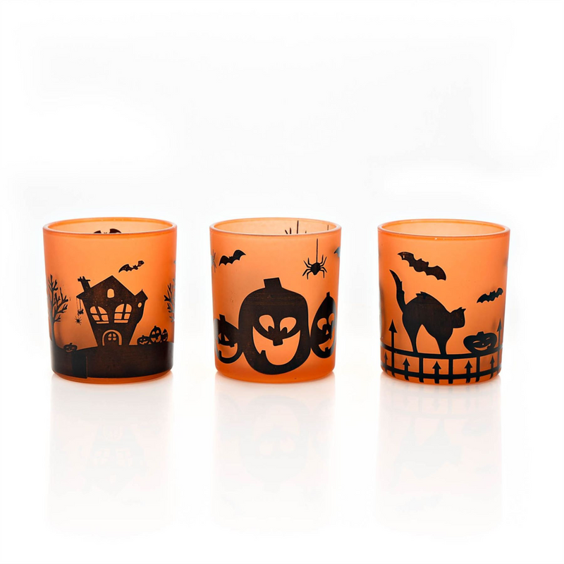 Set of 3 Assorted Halloween Votive/Tea Light Holders