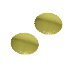 Metallic Gold Cardboard Cake Dessert Board Pack Of 2
