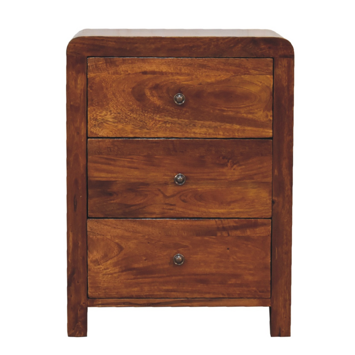 Artisan Furniture Solid Wood Aspen 3 Drawer Bedside