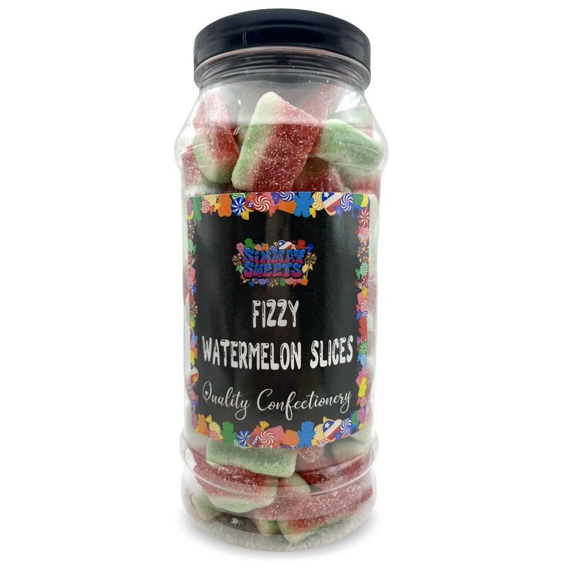 Fizzy Watermelon Slices Retro Sweets Gift Jar - 675g