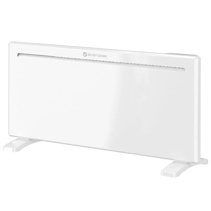 HOMCOM Smart Panel Heater Wall Mounted/Freestanding, Electric Heater with Weekly Timer, Open Window & Anti-Frost, 2000W, White