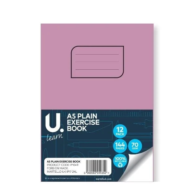 A5 Plain E x ercise Book
