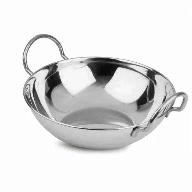 Stainless Steel Indian Curry Food Serving Dish With Handle 6372