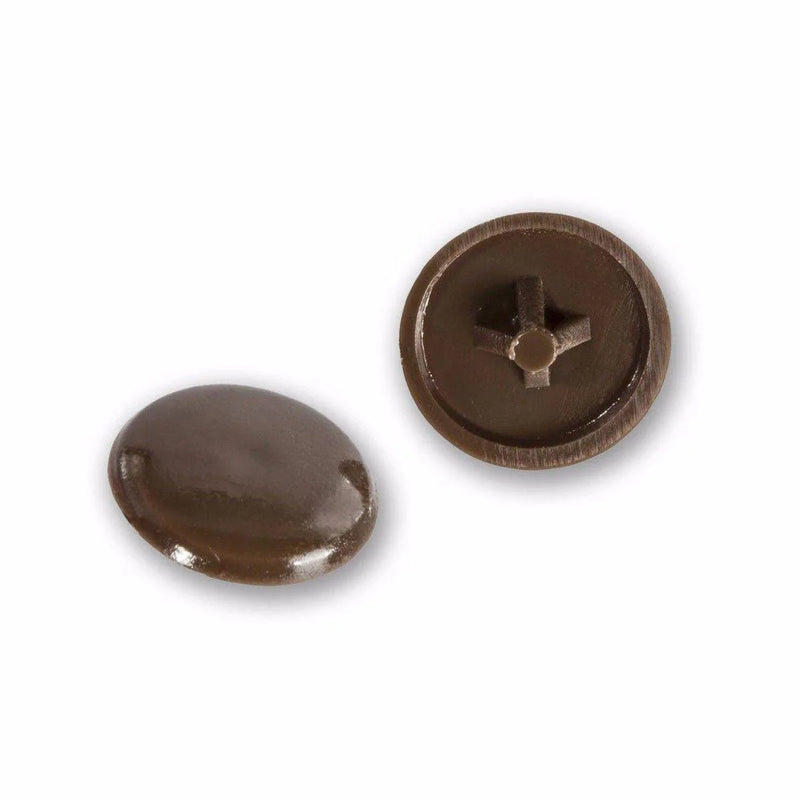 60 x Pozi Screw Caps Cover Brown Pack Of 60 Diy