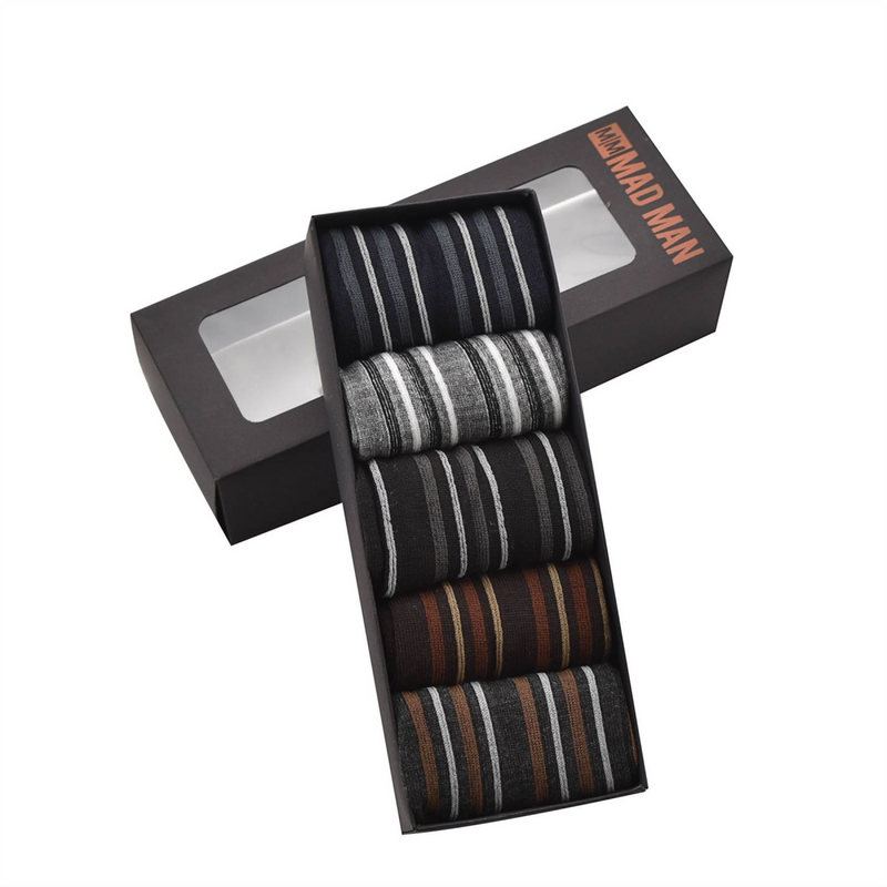 Mad Man Variegated Boxed Socks 5pc