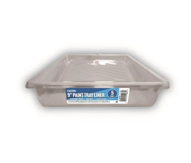 Rapide 9" Plastic Paint Tray Liners Pack Of 5