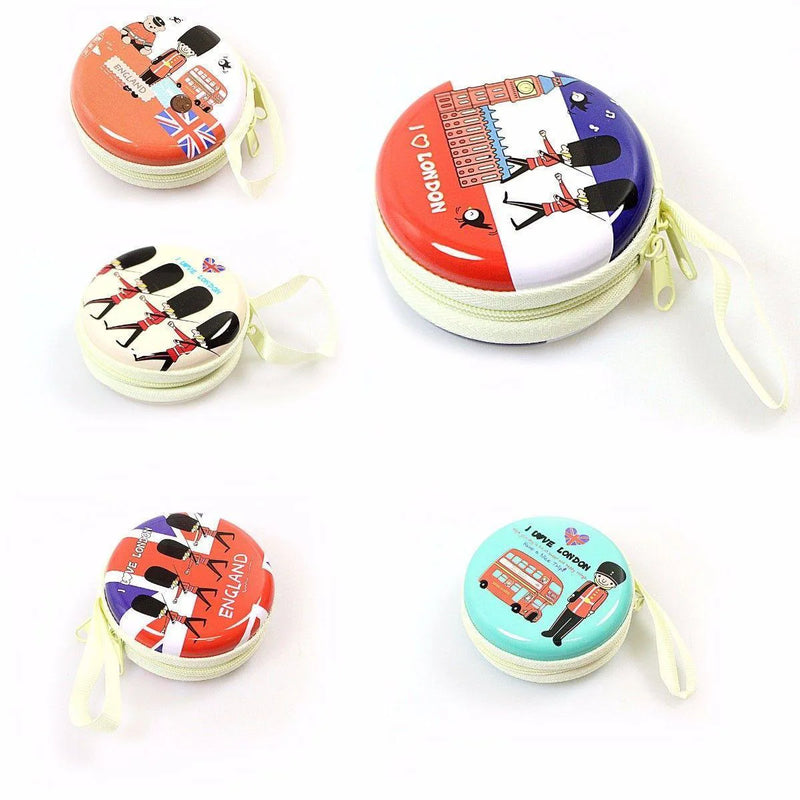 'I Love London' England Designs Earphone Coin Pouch Assorted Designs