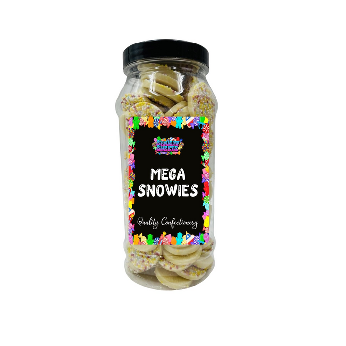 White Chocolate Mega Jazzies Retro Sweets Gift Jar - 590g
