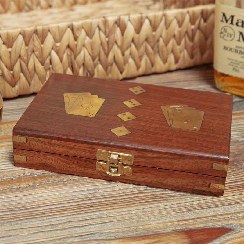 Harvey Makin Wooden Games Set  - Cards with Dice