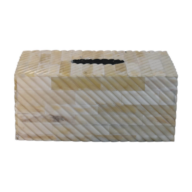 Artisan Furniture Wooden Bone Inlay Tissue Box