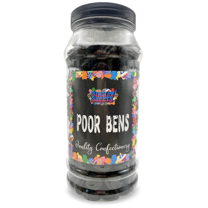 Traditional Lion Poor Bens Liquorice Retro Sweets Gift Jar - 795g