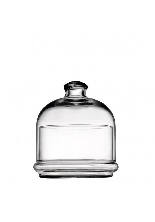 Pb Glass Villa Patisserie Serving Bowl Butter Dish With Dome Medium 230Ml (Parcel Plus