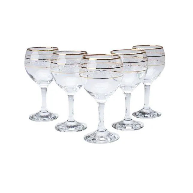 Gurallar Wine Glasses Set 6 Piece 210 Cc 7 1 4 Oz