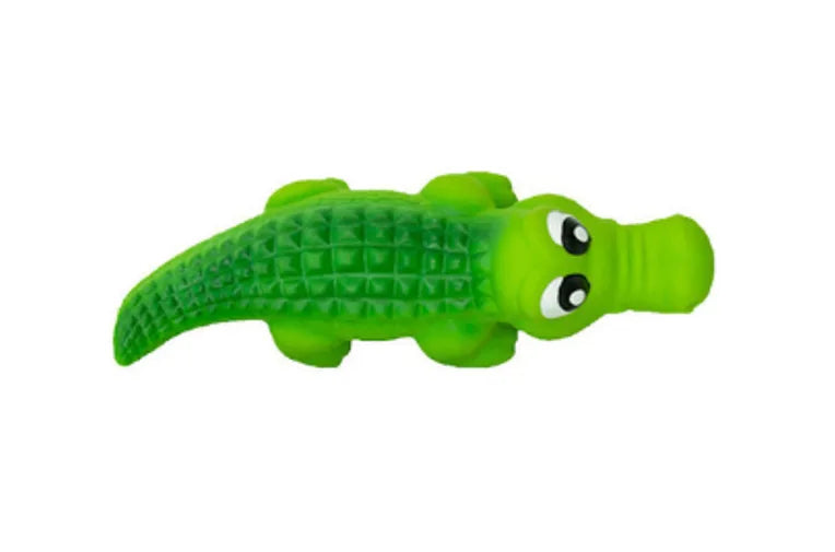 Pet Dog Toy Squeaky Crocodile Alligator Assorted Colours