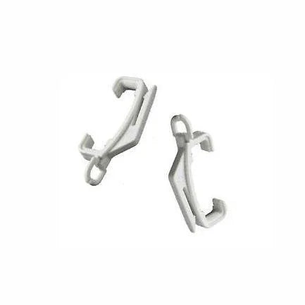 Curtain Rail Glider Hooks White Silver Curtain Hooks Home Diy 0887