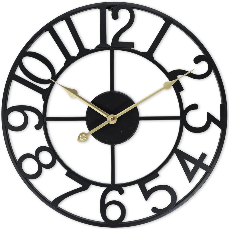 40CM NUMBERS METAL CLOCK
