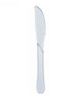 Disposable Plastic Clear Knife Pack Of 40