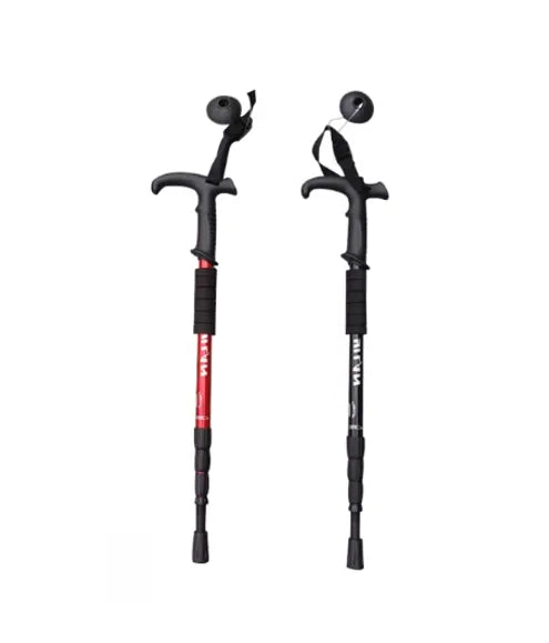 Aluminium E x tendable Walking Hiking Stick 63 Assorted Colours