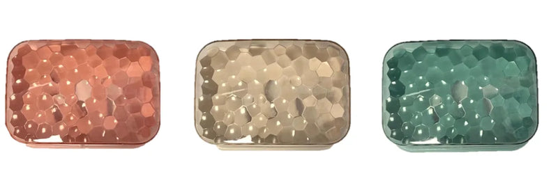 Plastic Bathroom Kitchen Soap Bo x Dish Holder Assorted Colours